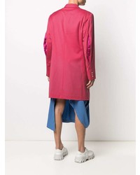 Мужской ярко-розовый шерстяной пиджак от Comme Des Garcons Homme Plus